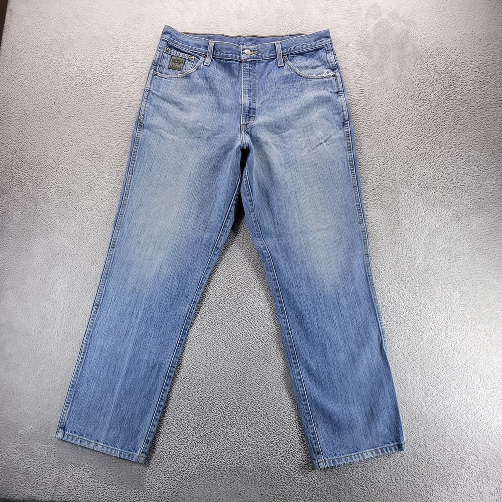 Cinch Jeans Mens 36 Blue Green Label Relaxed Fit Cowboy Western MB90530 002
